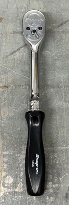 #ad Vintage Snap On Tools USA 3 8” Drive Ratchet 8 1 2” Length Black Hard Handle $129.95