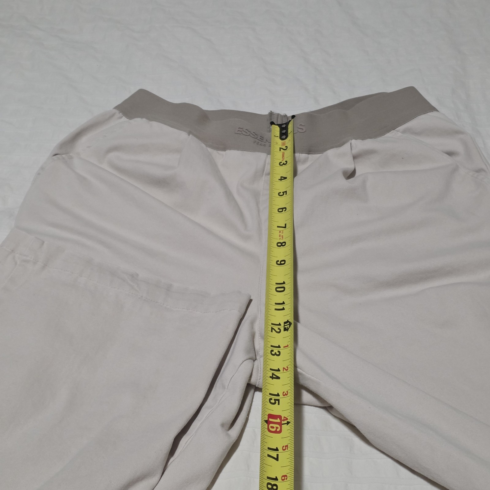 Essentials Fear of God Khaki Pants Men Large 34x31 Beige Bagggy Fit EUC thumbnail 3