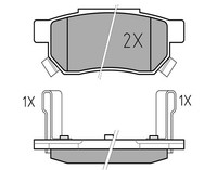 Meyle Bremsbelagsatz, Scheibenbremse Hinterachse U.A. FüR Honda, Mg, Rover