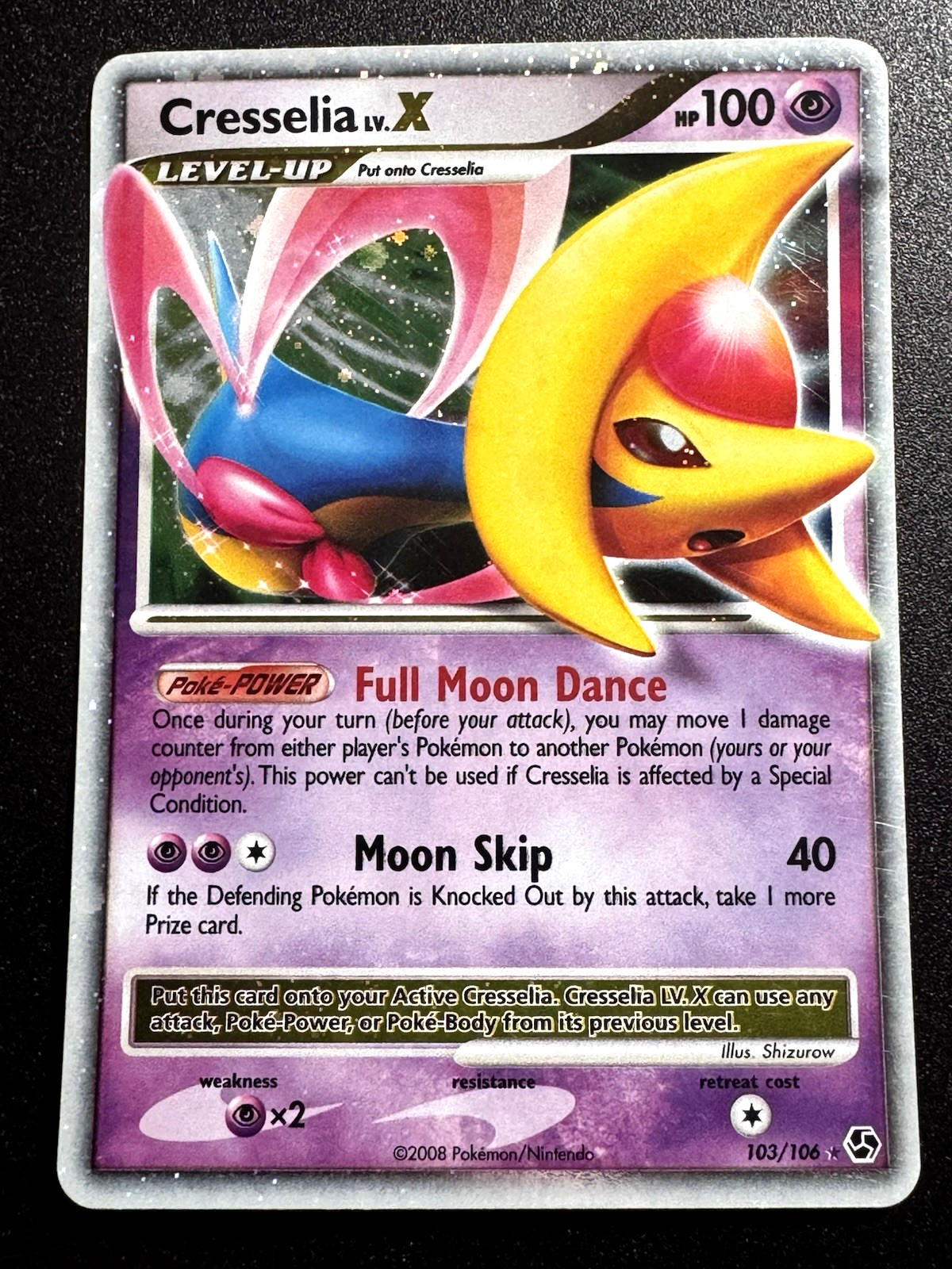 Cresselia LV.X 103/106 Great Encounters Pokemon Card Holo Foil Rare Near Mint