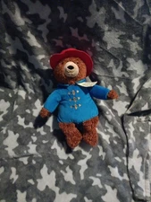 Kohls Cares Paddington Bear Blue Jacket Red Hat Plush 12" Stuffed Animal. 
