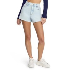 Mills by Millie Bobby Brown Women's Denim Boyfriend Shorts, Size 12