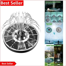 Floating Solar Bird Bath Fountain with LED Lights and Advanced Water Protection