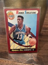 Kendall Gill Hornets Rookie Sensations Fleer, 1991 4 Of 10