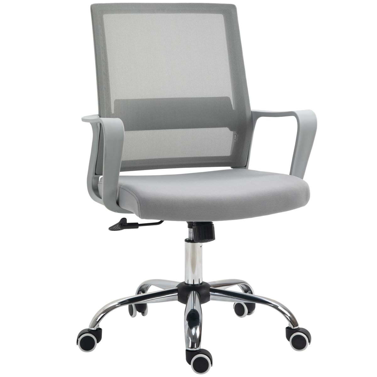 Vinsetto Grey Mesh Office Chair - Adjustable Height - Swivel Seat - Image 2