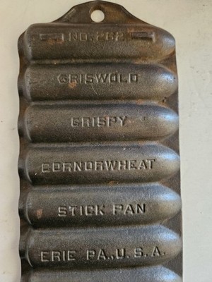 Vintage Griswold No. 262 Tea Size Crispy Corn/Wheat Stick Pan Erie