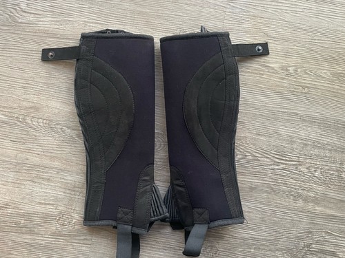 Reitletten Caps Chapsletten Gr. XS Schwarz Reiten