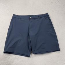 Lululemon Shorts Mens 34 Blue Chino Commission Classic 9 In Warpstreme Golf