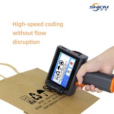 Portable Handheld Inkjet Printer Date Printing Batch Code on Plastic