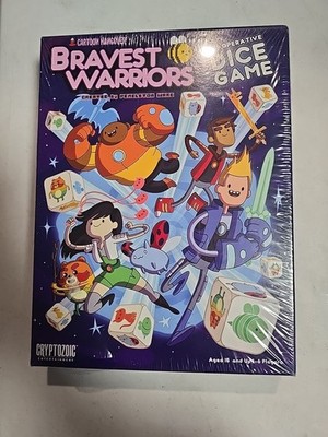 Bravest Warriors Co-operative Dice Game 2014 Cryptozoic Entertainment Complete