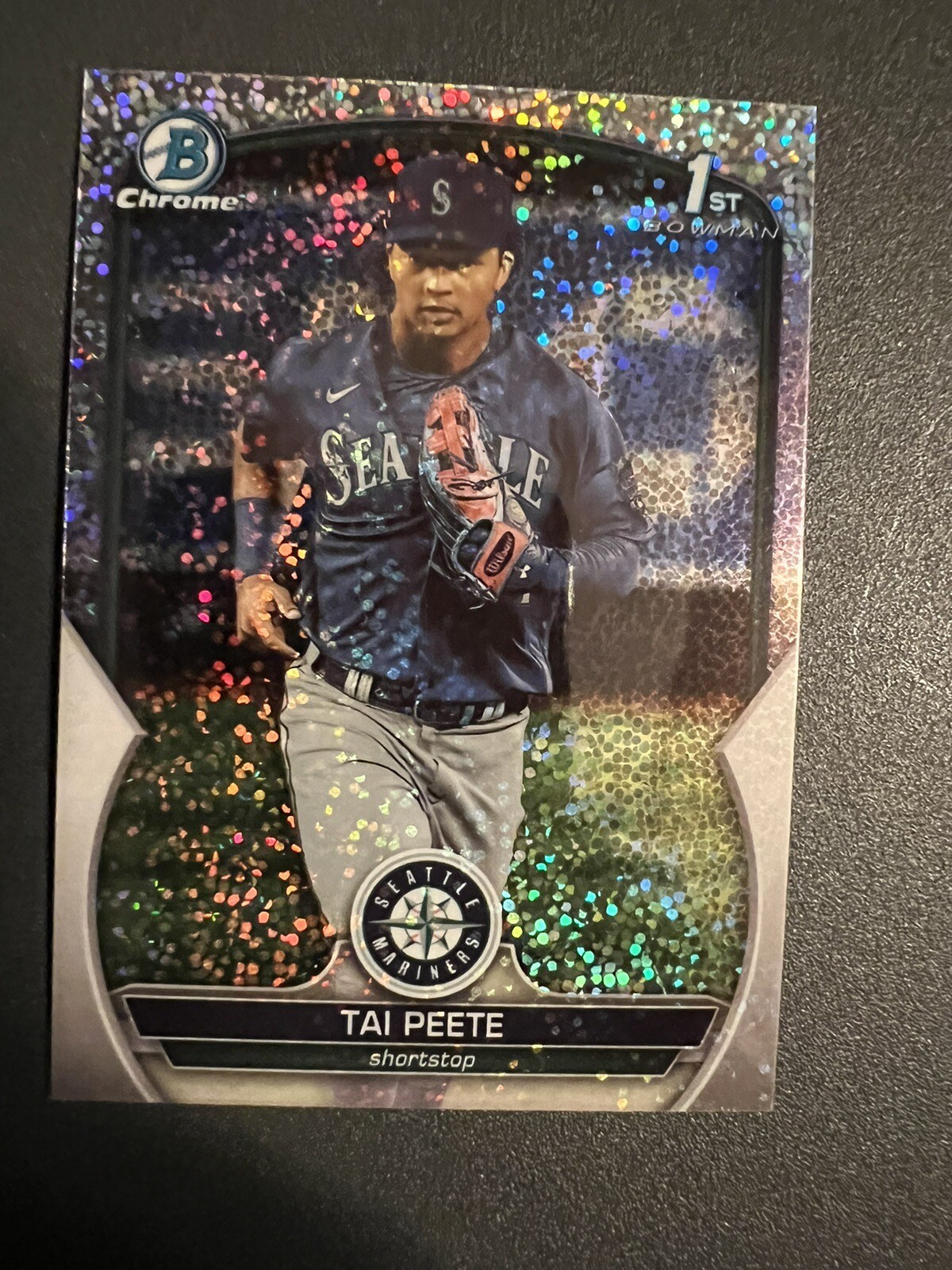 2023 BOWMAN CHROME DRAFT 1ST SPARKLE REFRACTOR TAI PEETE Rookie Card Rc