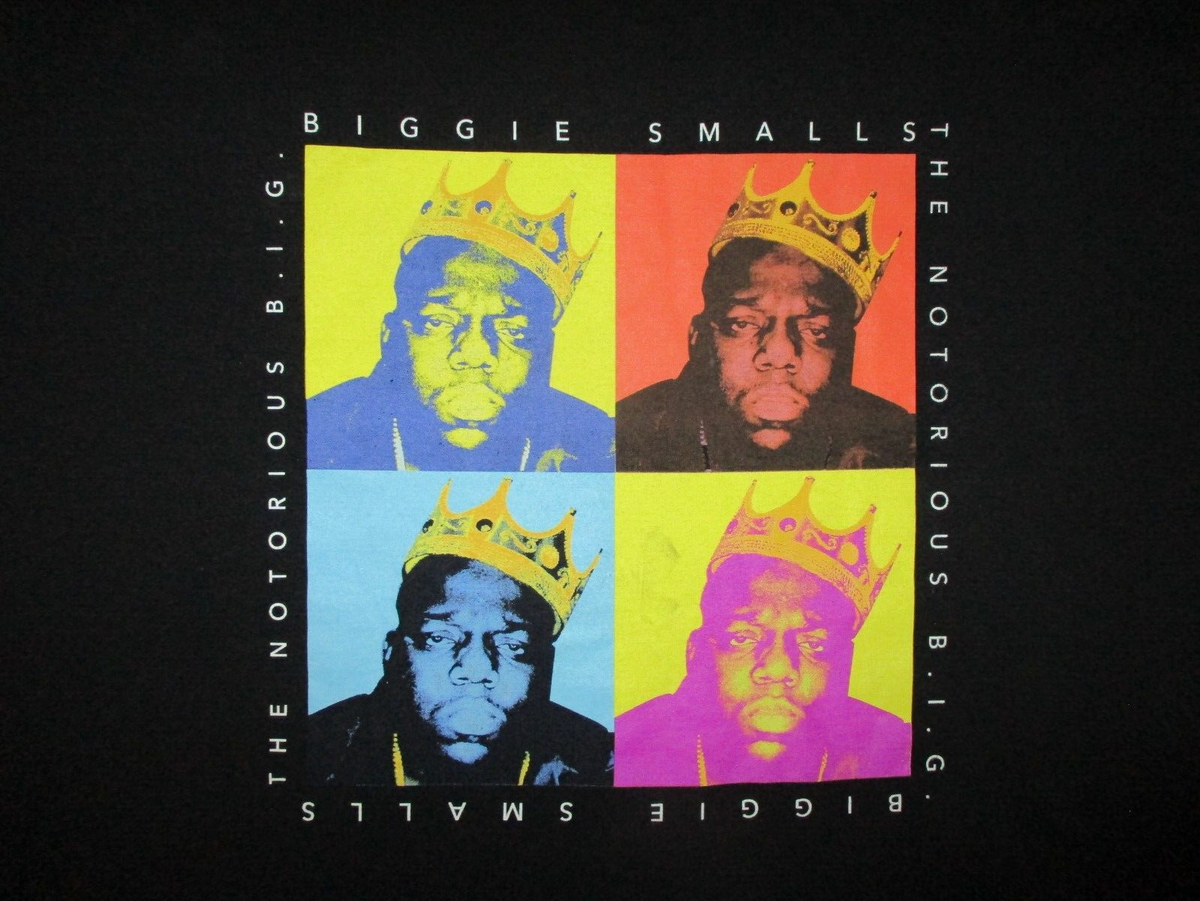 3XL BIGGIE SMALLS NOTORIOUS B.I.G. T SHIRT Retro 90s Gangsta Rap 