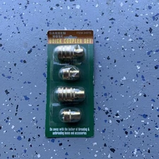 6 Piece Brass Garden Hose Quick Coupler Set Quick Connect Disconnect Coupler