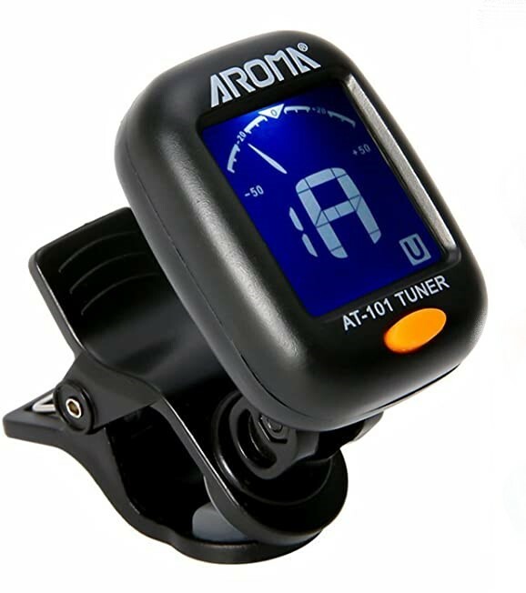 Aroma AT-101 Tuner Clip On Guitar Tuner For All Instruments