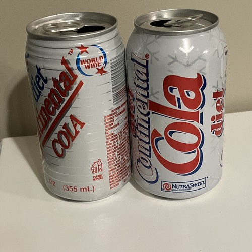 Vintage Diet Continental Cola Soda Cans Knockoff Brand 1990’s - Picture 8 of 10