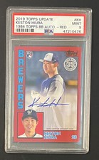 2019 Topps Update KESTON HIURA 1984 Red Auto /25 PSA 9 MINT RC