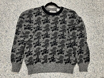 Method Black & White Abstract Pattern Sweater L 70% Acrylic 15% Wool 15% Nylon