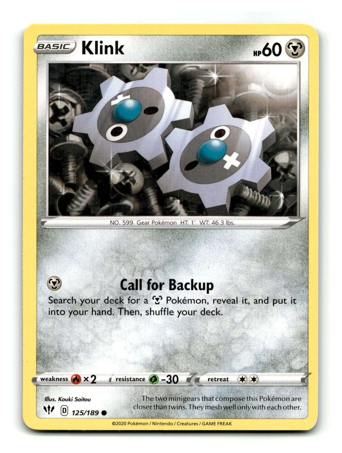Klink - #125/189 - Common - Pokemon Card-LP