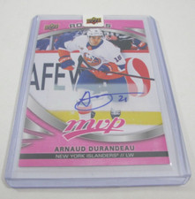 Upper Deck NPN 2023-24  MVP Hockey Base Magenta Autographs #237 Arnaud Durandeau