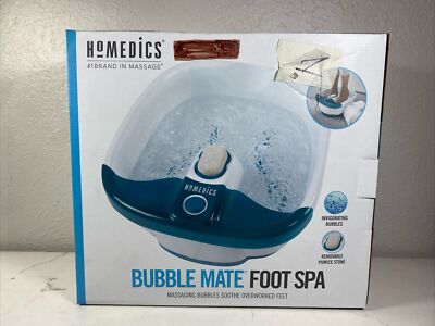 Homedics Bubble Mate Foot Spa Massaging Bubbles Soothe Overworked Feet FB-55