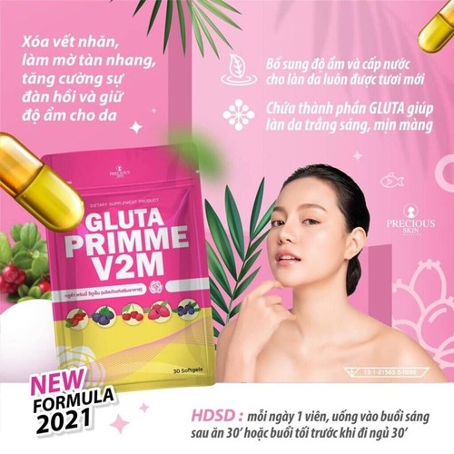 Lot De 3 Gélules Gluta Prime Éclaircissant 2,000,000 MG – Soin Teint, Visage Et Corps