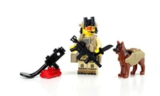 Battle Brick EOD with K9 made with real LEGO® minifigure
