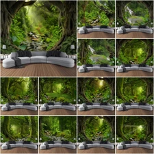 Large Sparkling Forest Creek Wall Hanging Tapestry Bedspread Bedroom Backdrop