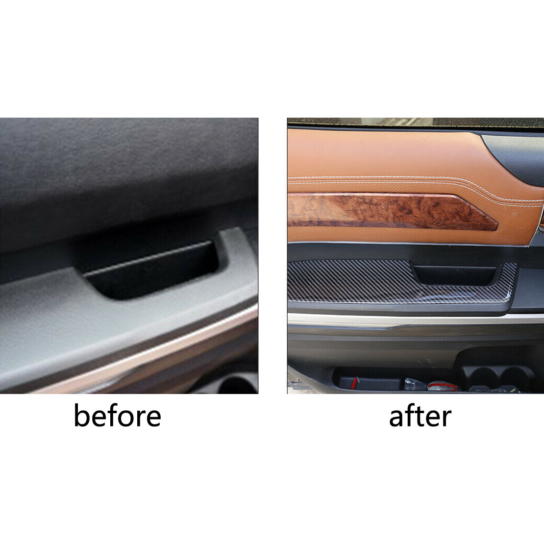 Real Carbon Fiber Inner Door Armrest Cover Trim fit for Toyota Tundra 20142021 eBay