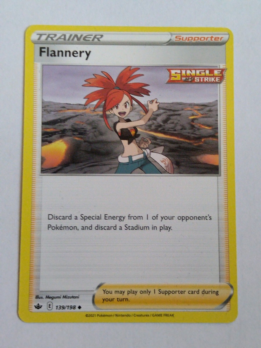 Flannery 139/198 Pokemon Card Sword & Shield Chilling Reign Regular Uncommon