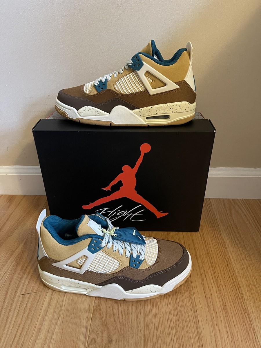 Nike Air Jordan 4 Retro GS Cacao Wow Brown Teal FB2214-200
