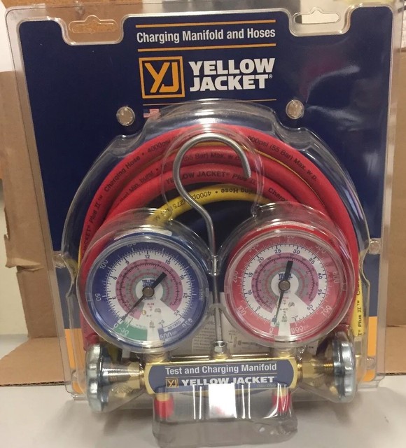Yellow Jacket Mechanical Manifold Gauge Set 2valve 42024 for sale