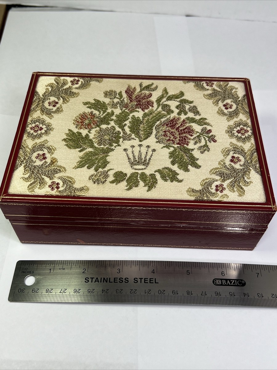 Vintage Rolex President DayDate Ladies Tapestry Watch Box w  display picture 2