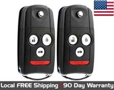 2x New Replacement Key Fob Remote For Select Acura Vehicles (Check Fitment)