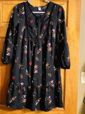 Women’s Size SP Small Petite Baby Doll Dress From Old Navy Black 