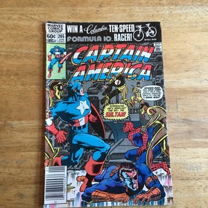1982-MARVEL-COMIC-BOOK-CAPTAIN-AMERICA-265-SPIDER-MAN-AND-NICK-FURY-COVER-ART