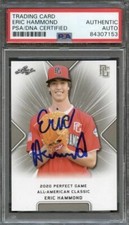 2020 Leaf Perfect Game Eric Hammond Signed Card AUTO PSA Slabbed