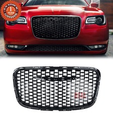 Front Bumper Upper Grille Gloss Black For 2015-2023 Chrysler 300 5sw18dx8ae Front Bumper Upper Grille Gloss Black For 2015-2023 Chrysler 300 5sw18dx8ae