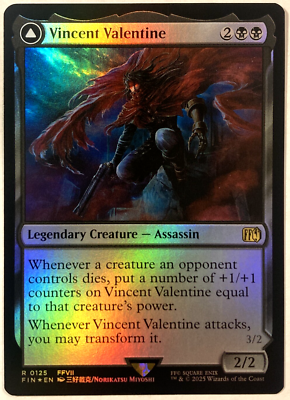 MTG Vincent Valentine (Foil) Final Fantasy 125 FFVII NM | eBay