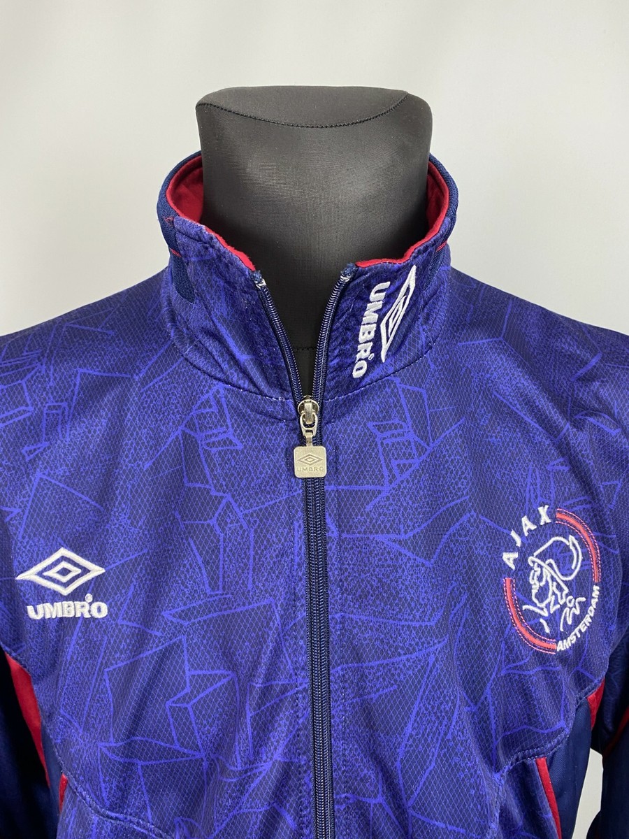 蟹*江様 Ajax UMBRO ナイロンジャケット 1995-1996年 値下げ AJAX 1995 1996 JACKET TRAINING TRACK TOP FOOTBALL SOCCER