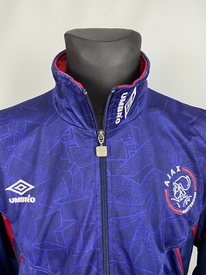 AJAX 1994 1995 JACKET TRAINING TRACK TOP VINTAGE FOOTBALL SOCCER