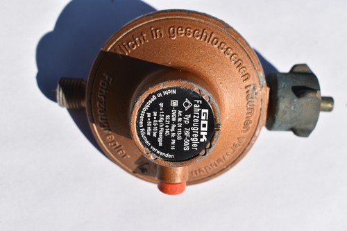 Caravan Vintage GOK Gas Pressure Regulator Propane Buttan Used Good