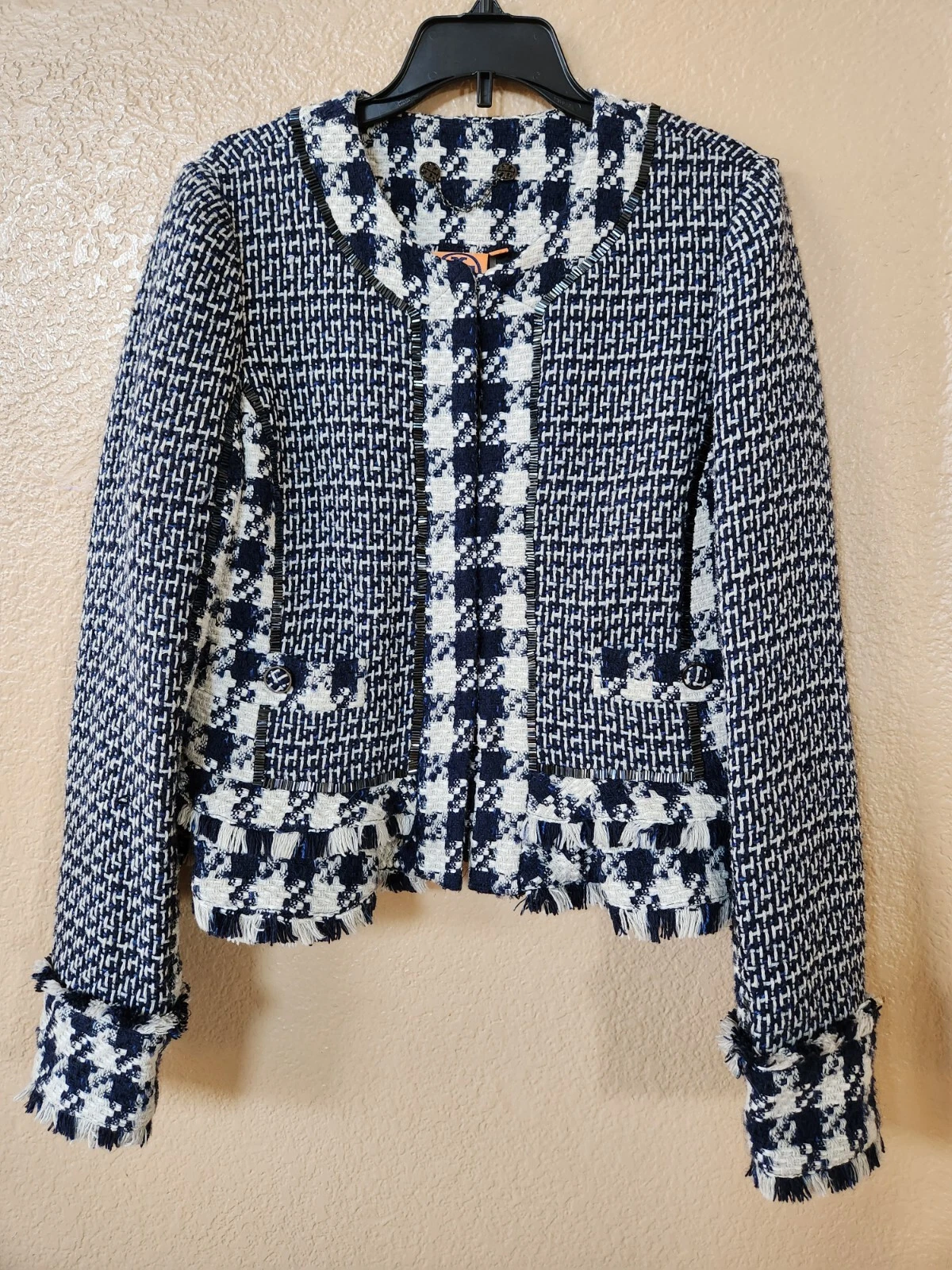 Giacca in tweed Tory Burch Jayla taglia 4 A Tory Favorite