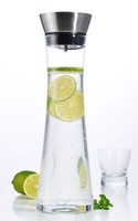 Glas Karaffe 1 Liter Mit AusgießEr + Sieb - Wasserkaraffe Saftkrug GlasbehäLter