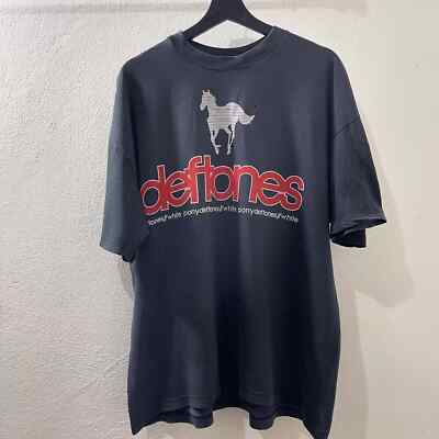 Deftones White Pony basic black T shirt Rare design Heavy cotton Remake NH18450