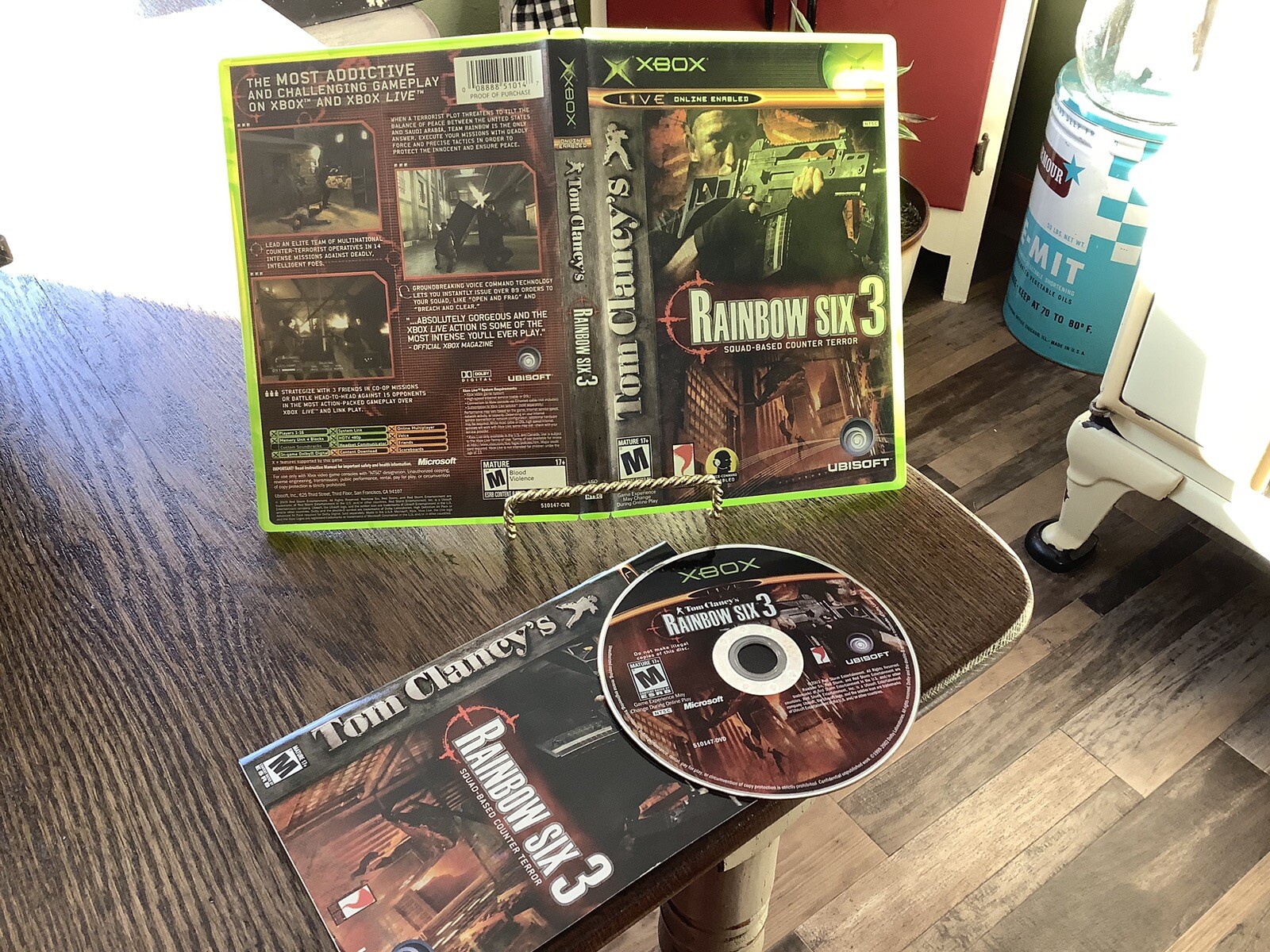 Tom Clancy's Rainbow Six 3 Used Microsoft Xbox 2003 Shooter Free USA Shipping