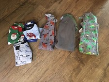 Boys size 24 Months Fall / Winter pajamas Lot of 9 Pcs. EC Gerber, Carter's 