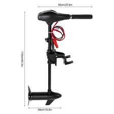45/58/65LBS 12V Electric Outboard Trolling Motor Fishing Boat Thrust Engine 40cm