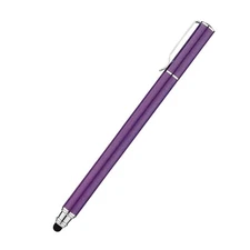 Touch Screen Pen Purple Stylus Fiber Tip Aluminum Lightweight for Tablets