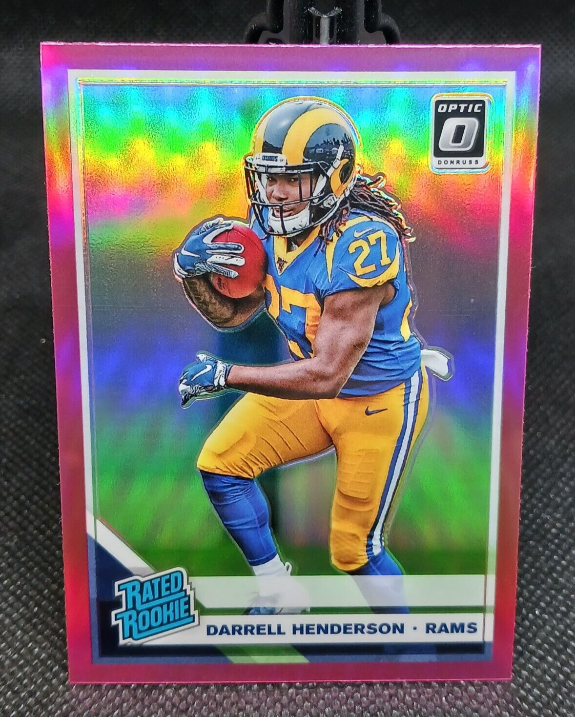 2019 Optic Pink Parallel - Darrell Henderson RC #160 Los Angeles Rams