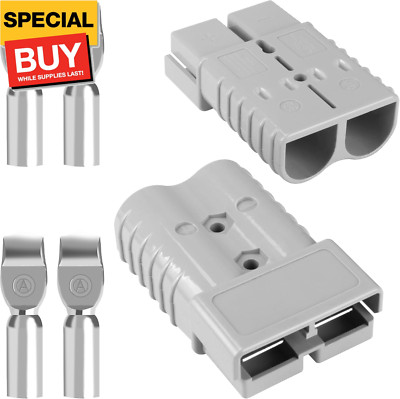350 Amp Battery Quick Connect/Disconnect Connector,2/0AWG Battery Cable Connecto